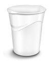 PAPELERA PLAST. CERRADA CEP GLOSS BLANCO