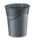 PAPELERA PLAST. CERRADA CEP GLOSS GRIS