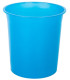PAPELERA PLASTICO CERRADA TRASL.AZUL