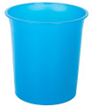 PAPELERA PLASTICO CERRADA TRASL.AZUL