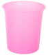 PAPELERA PLASTICO CERRADA TRASL.FUCSIA