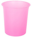 PAPELERA PLASTICO CERRADA TRASL.FUCSIA