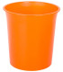 PAPELERA PLASTICO CERRADA TRASL.NARANJA