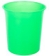 PAPELERA PLASTICO CERRADA TRASL.VERDE
