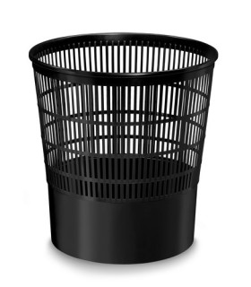PAPELERA REJILLA CEP 16 LITROS NEGRO