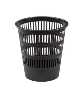 PAPELERA REJILLA FAIBO 12 L NEGRA