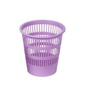 PAPELERA REJILLA FAIBO 12 L PASTEL VIOL.