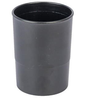 PORTA LAPICES PLASTICO REDONDO NEGRO
