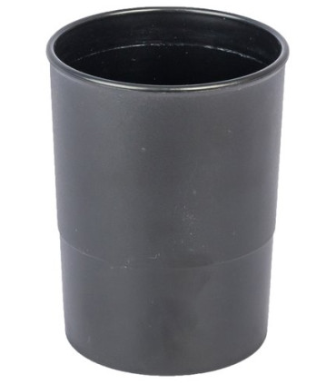 PORTA LAPICES PLASTICO REDONDO NEGRO