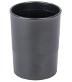 PORTA LAPICES PLASTICO REDONDO NEGRO