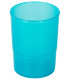 PORTA LAPICES PLASTICO REDONDO TR. AZUL