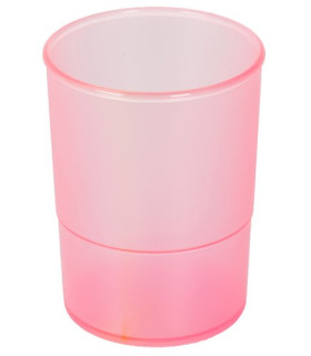PORTA LAPICES PLASTICO REDONDO TR. FUCSI