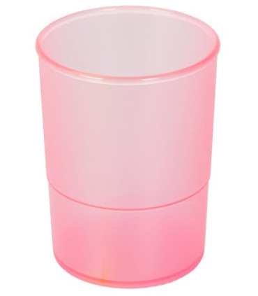 PORTA LAPICES PLASTICO REDONDO TR. FUCSI