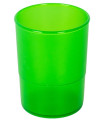 PORTA LAPICES PLASTICO REDONDO TR. VERDE