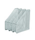 REVISTERO FOROFIS TRIPLE METALICO PLATA