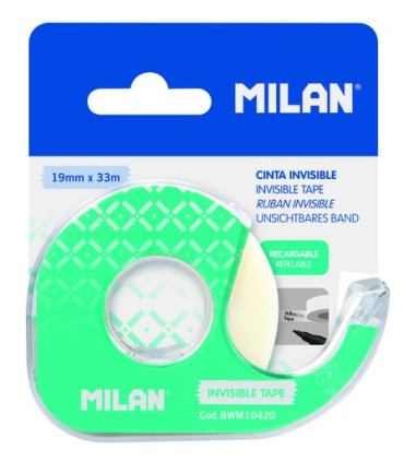 CINTA ADHESIVA MILAN 33x19 c/DISPE.INVIS