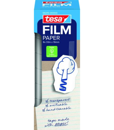 CINTA ADHESIVA TESA PAPEL 33x19 8UND.