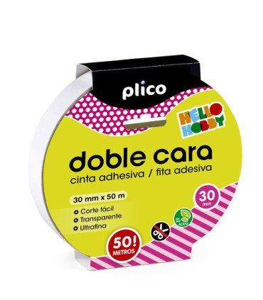 CINTA ADHESIVA DOBLE CARA PLICO 30x50