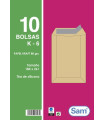 BOLSA SAM 184x261 KRAFT 80g PAQ.10