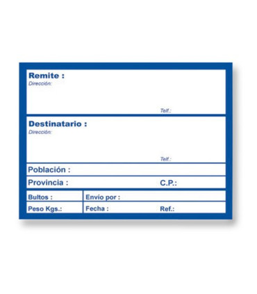 ETIQ.ENVIO APLI 00324 ROLLO CON DATOS