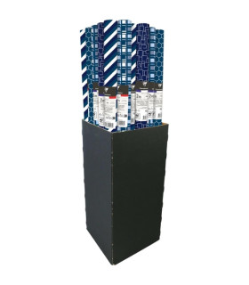 PAP.REGALO RL.CLAIREF.0,7x2 LIN.AZUL (30