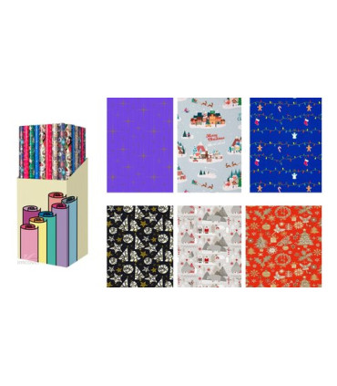 PAPEL REGALO RL.TV 0,7x2 NAVIDAD (60)