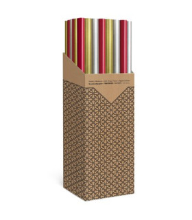 PAPEL REGALO RL.TV 1x2 KRAFT MARRON (40)