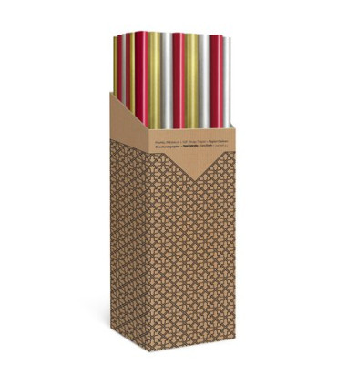 PAPEL REGALO RL.TV 1x2 KRAFT MARRON (40)