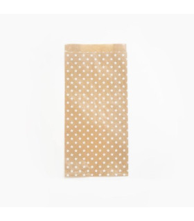 BOLSA PAPEL KRAFT  16x30 ESTRELLAS P/50