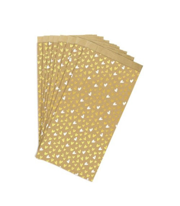 BOLSA PAPEL KRAFT  16x30 CORAZONES P/50