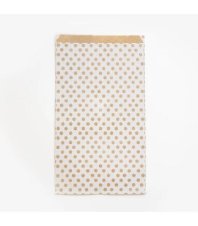 BOLSA PAPEL KRAFT  24x35 LUNARES P/50