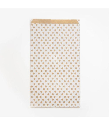 BOLSA PAPEL KRAFT  24x35 LUNARES P/50