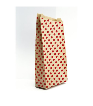 BOLSA PAPEL KRAFT  24x35 LUNARES P/50