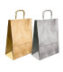 BOLSA PAPEL KRAFT LISO 24x32 ORO P/50