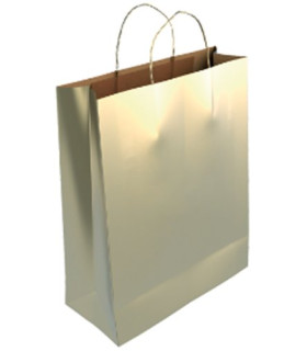 BOLSA PAPEL KRAFT LISO 40x46 ORO P/25