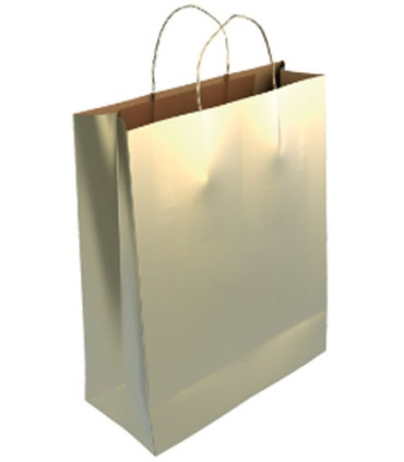 BOLSA PAPEL KRAFT LISO 40x46 ORO P/25