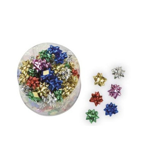 MOÑAS/COCAS  5 mm METALIZ.COL.SURT.(100)