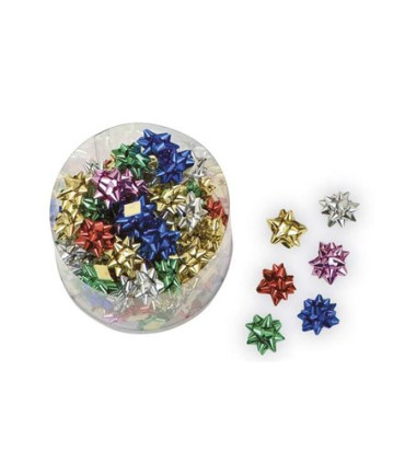 MOÑAS/COCAS  5 mm METALIZ.COL.SURT.(100)