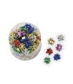 MOÑAS/COCAS  5 mm METALIZ.COL.SURT.(100)
