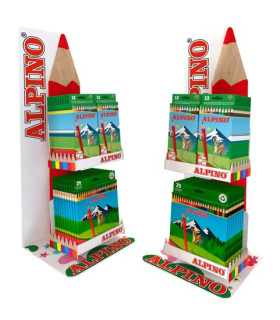 LAPICES COLOR ALPINO  LG. EXPOSITOR 36