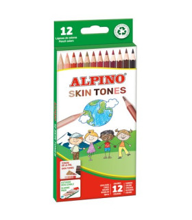 LAPICES COLOR ALPINO COL.PIEL est.12