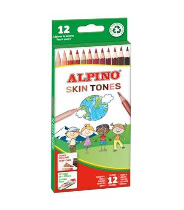 LAPICES COLOR ALPINO COL.PIEL est.12