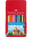 LAPICES COLOR FABER  est.METAL 12