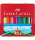 LAPICES COLOR FABER  est.METAL 24