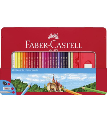 LAPICES COLOR FABER  est.METAL 48