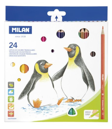 LAPICES COLOR MILAN ERGO GRIP Est. 24