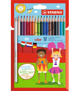 LAPICES COLOR STABILO COLOR ESTUCHE 18