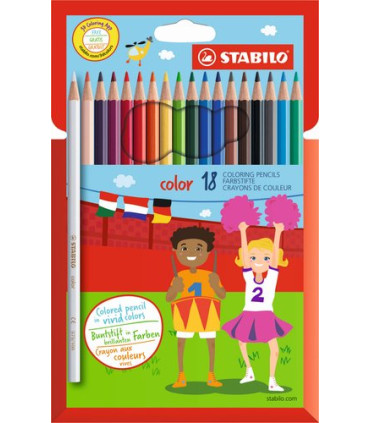 LAPICES COLOR STABILO COLOR ESTUCHE 18