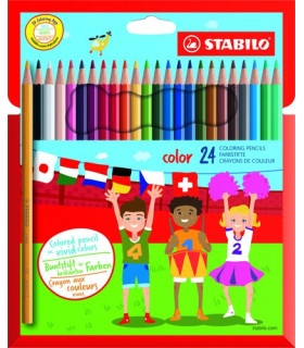 LAPICES COLOR STABILO COLOR ESTUCHE 24