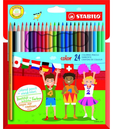 LAPICES COLOR STABILO COLOR ESTUCHE 24